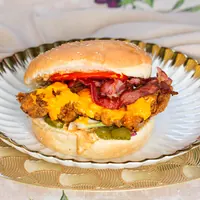 Cheesy Bacon Chicken Burger